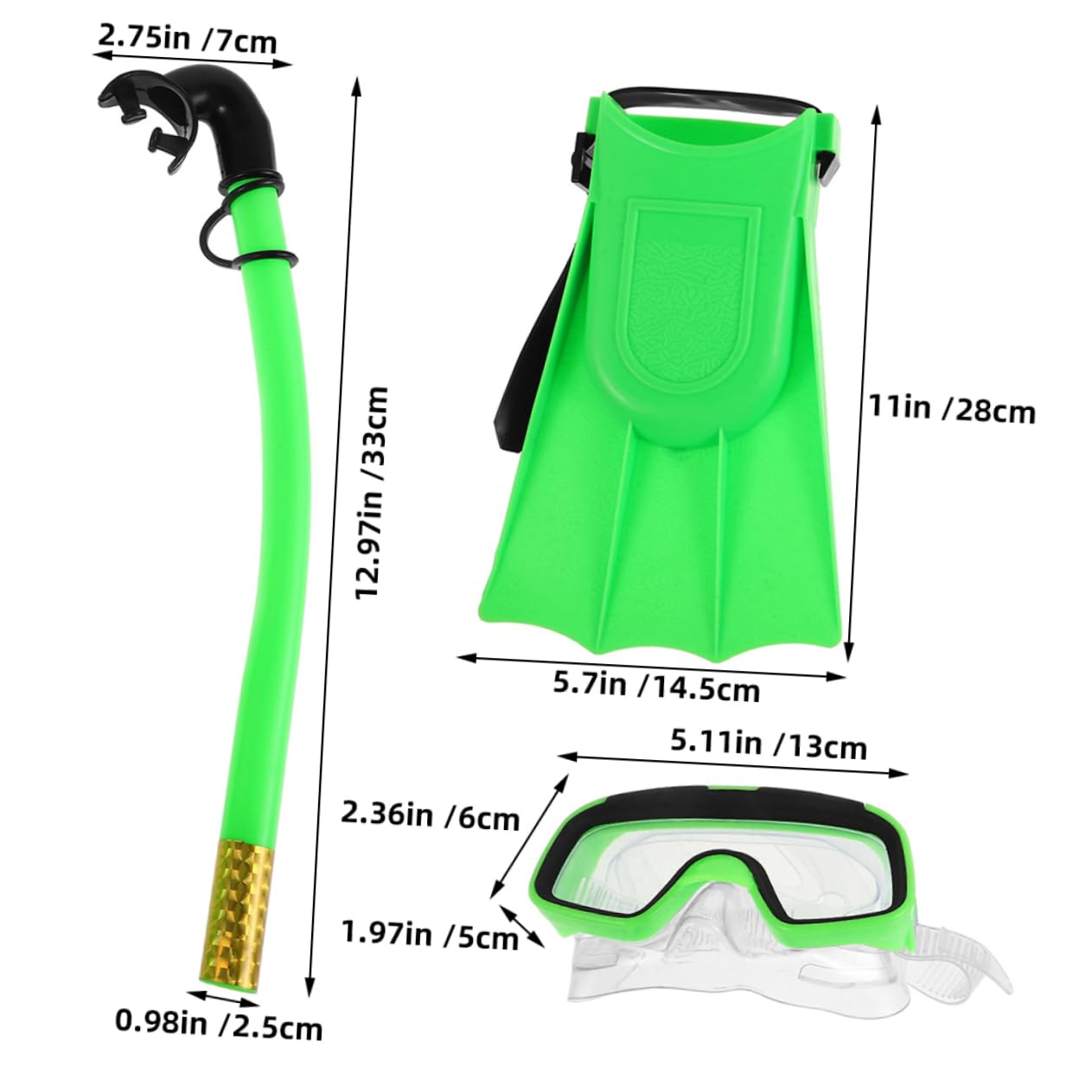 Mipcase 1 Set Snorkeling Set with Adjustable Flippers and Fog Swim Goggles Fun Safe Gear for Ages Comfortable Snorkeling Experience for