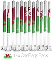 Vista 226 de Bandera de Estados Unidos con poste para coche, bandera para carros, 2 unidades, bandera de América, capó para auto, 4 de julio, decoración