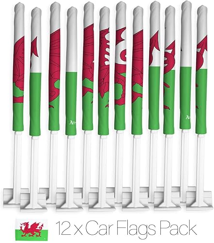 Miniatura 226 de Bandera de Estados Unidos con poste para coche, bandera para carros, 2 unidades, bandera de América, capó para auto, 4 de julio, decoración