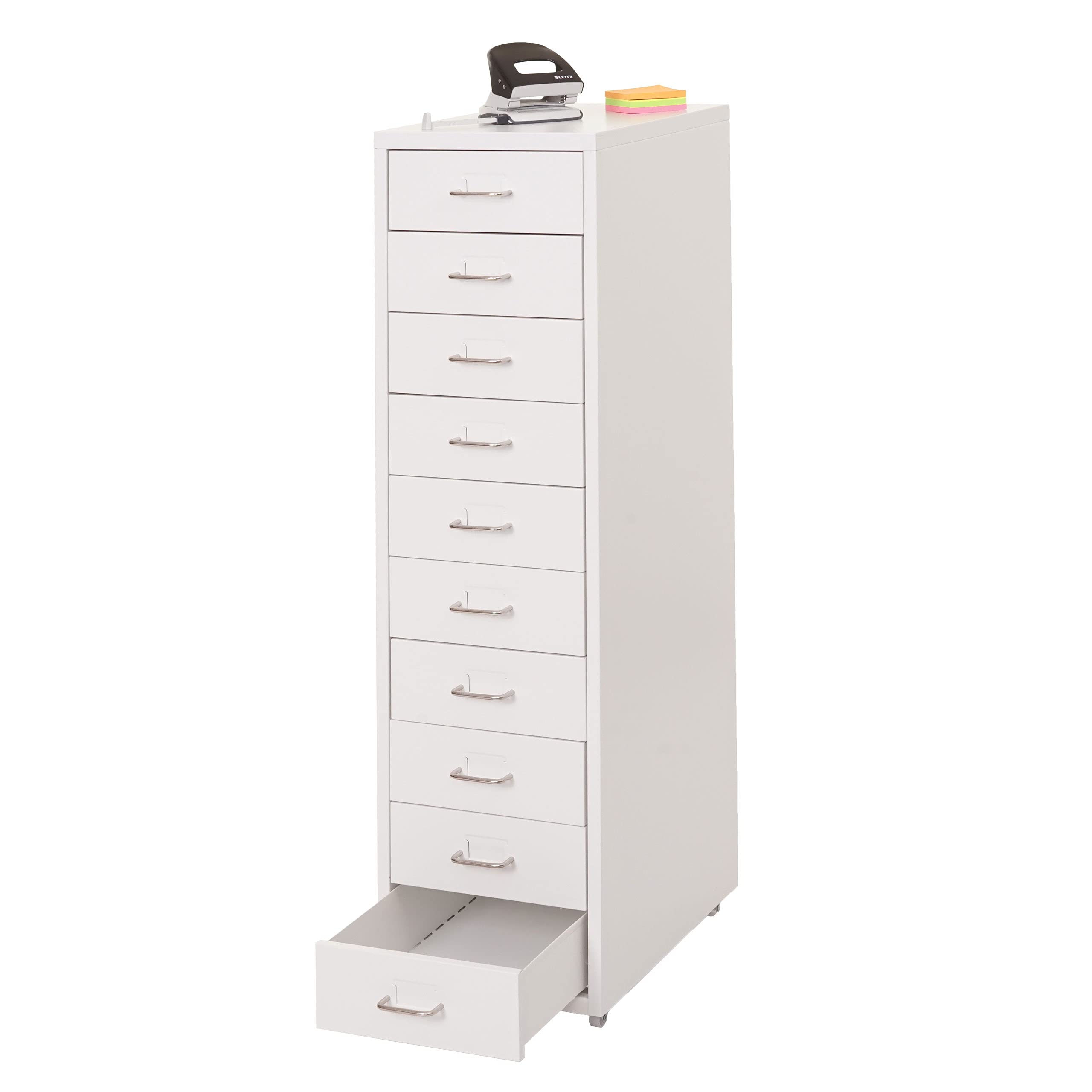 Boston T851 Junta de Ruedas 110 x 28 x 41 cm, 10 cajones, Blanco