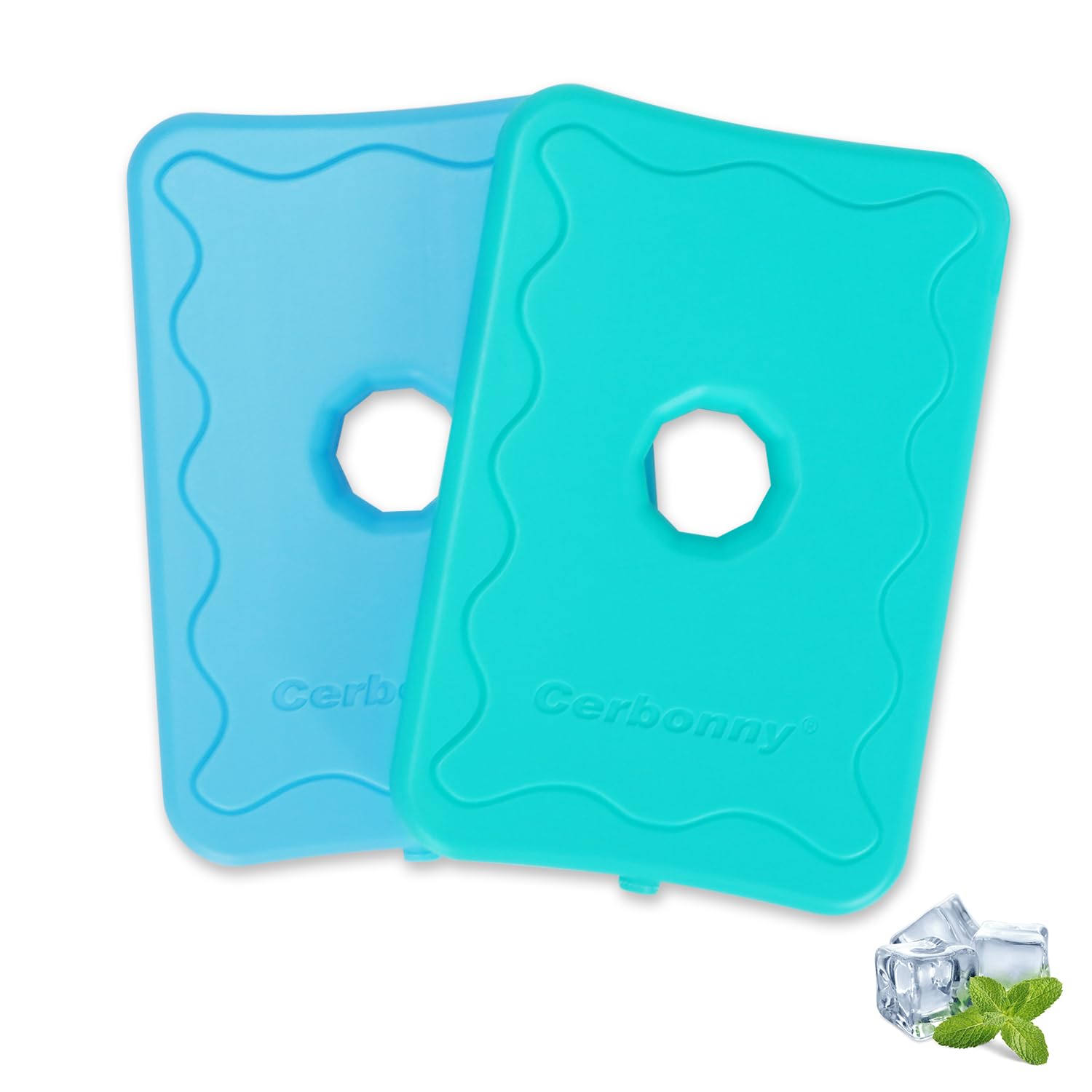 Cerbonny Ice Packs For Lunch Boxes,Lunch Box Ice Packs,Ice Packs For Cooler,Freezer Packs,Cooler Ice Packs,Freezer Packs For Lunch Boxes,Fit For 3+