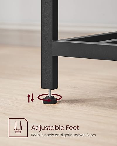 Miniatura 7 de VASAGLE UKKI01BX - Isla de cocina con 3 estantes, estante de cocina de 47.2 pulgadas de ancho con gran encimera, estructura de acero estable, diseño