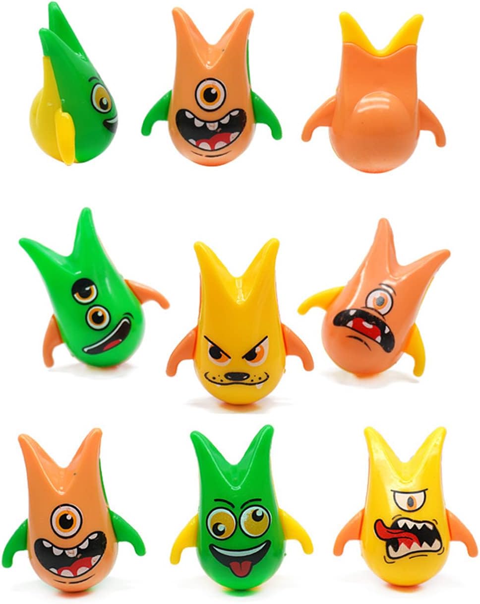 MbarbsRandom Stress Relief 35 PCS Mini Roly-Poly Wobbling Toy Self-righting Doll Small Desktop Toy Like Aliens to Solve Your Irritability for Kids or Adult