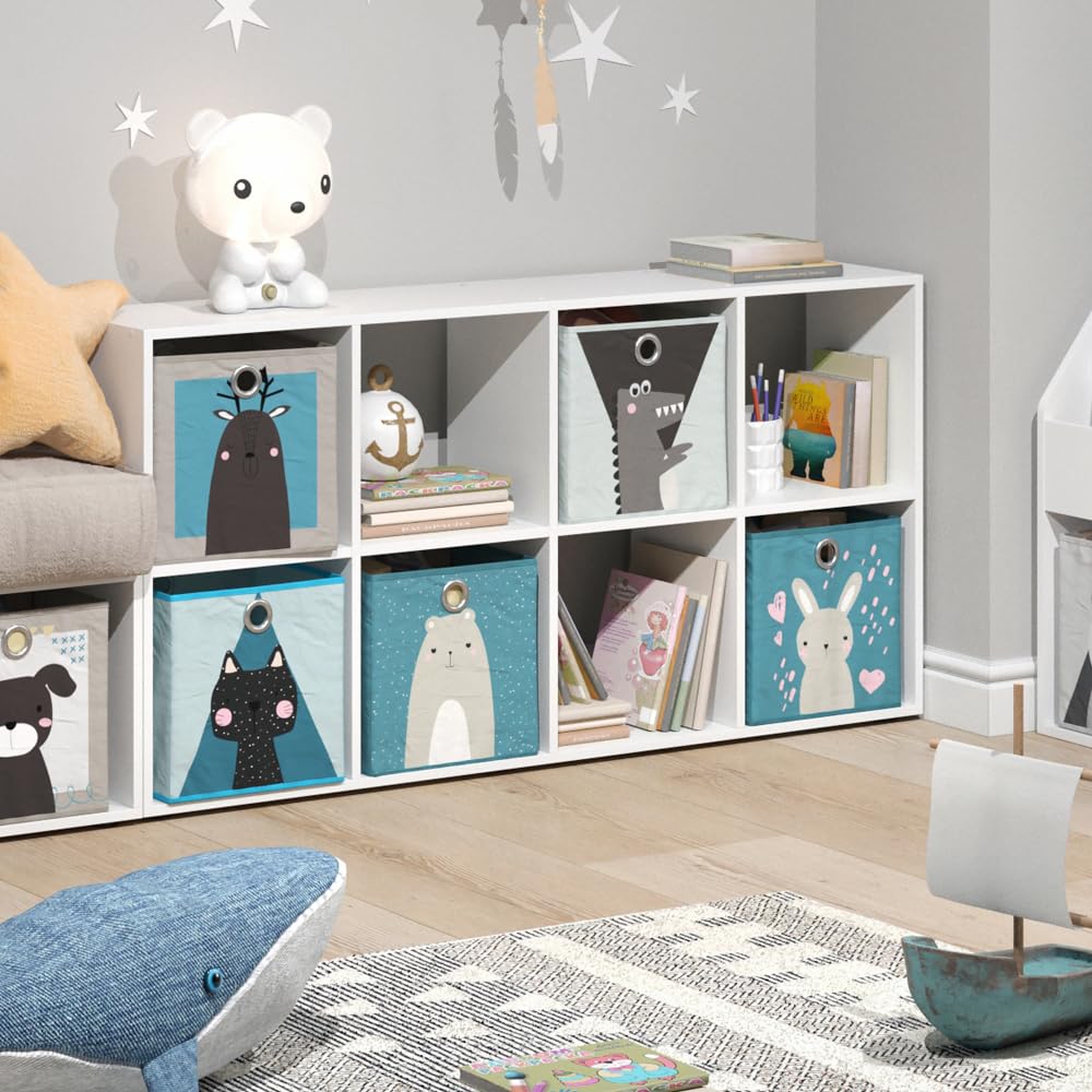 Vicco Estantería Infantil Scutum, Blanco, 143 x 72 cm