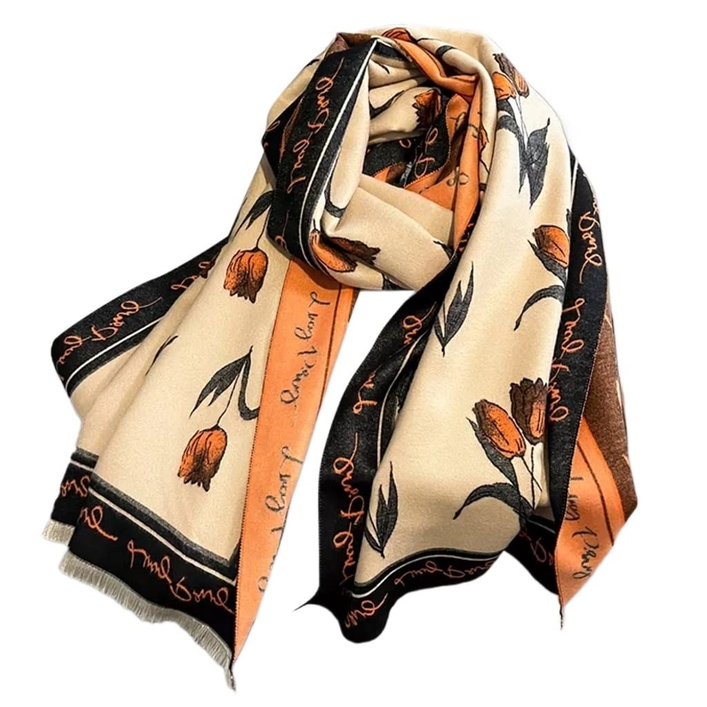 RWRAPS Sciarpa di Cashmere Donna Coperta Calda Inverno Scialle Femminile Avvolge Dimensioni: 180 * 65 cm (Colore: A, Dimensioni: 180 * 65 cm) (A 180 * 65 cm)