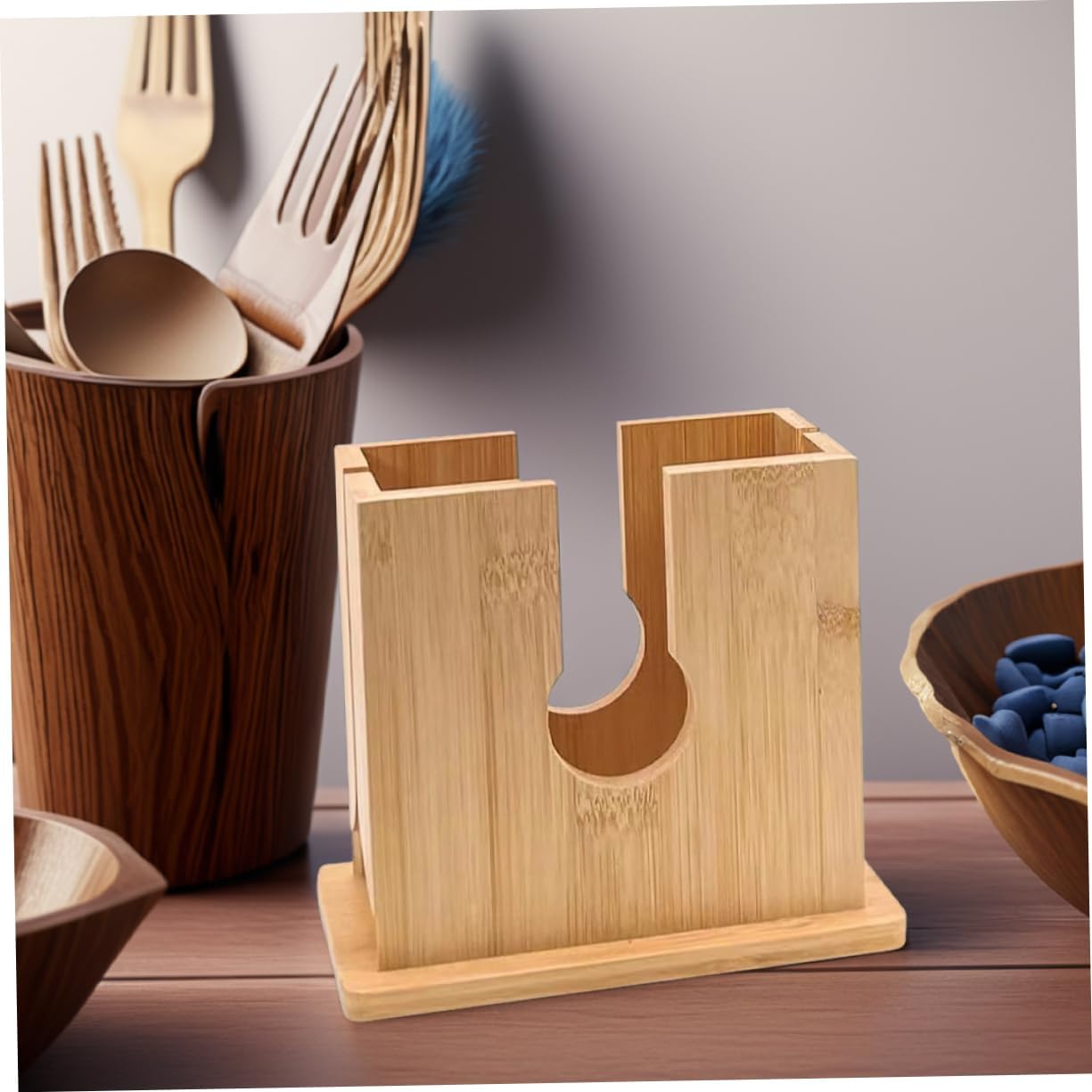 Bread Slicer Guide Handheld Donut Cutter Kitchen Slicer Wooden for Sandwiches