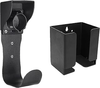 HSSZXFR Stainless Steel EV Charger Holder&Charging Box Holder Wall Mount Set, Charging Box Holder EV Charger Cable Holder for J1772 Electric Vehicle EV Car Wall-Mount Gun-Head Socket Connector Holster