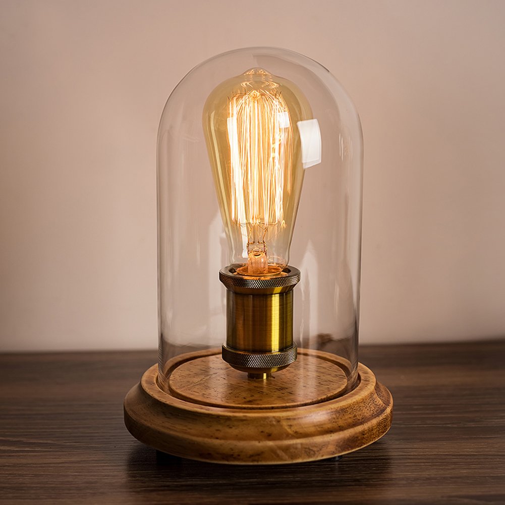 Surpars House Vintage Desk Lamp アメリカ製 Surpars House Vintage Desk Lamp Glass Shade Table Lamp Edison Bulb