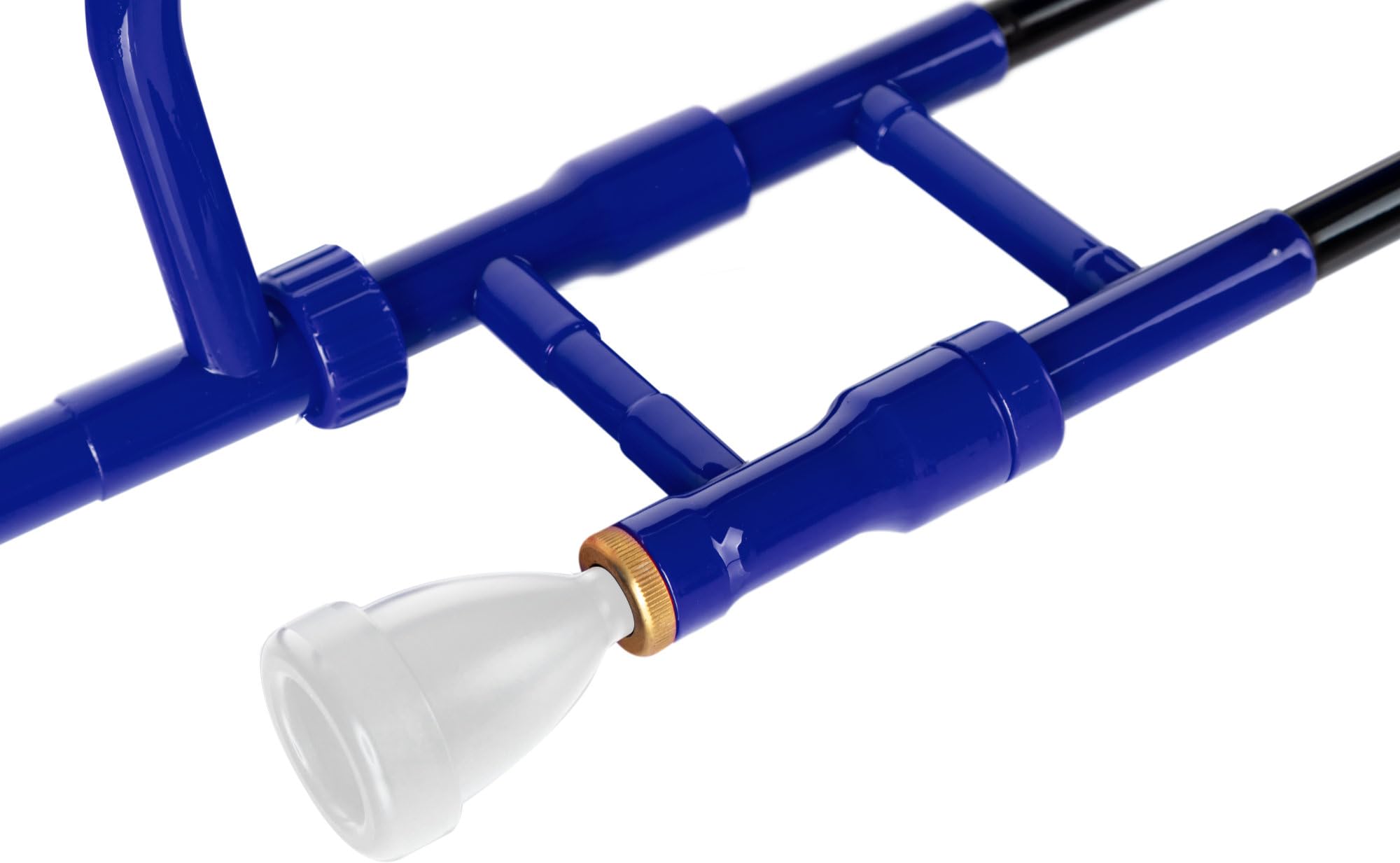 Classic Cantabile MardiBrass Trombone Ténor en ABS - Accord Bb - Coulisse en fibre de verre - 660g léger - Perce: 12 mm - avec embouchure et housse - bleu