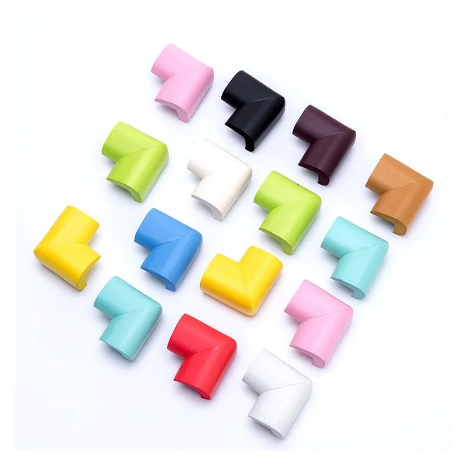 Protectores de mesa de borde de esquina, 8 piezas de protectores de goma de espuma de seguridad para niños, almohadillas de protección para muebles para evitar lesiones accidentales en casa