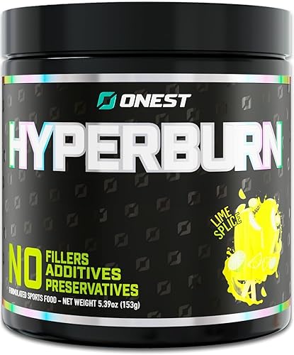ONEST Hyperburn - Polvo termogénico 5.40 oz (30 porciones) Suplemento de refuerzo de energía mejorado y apoyo al rendimiento, proteína en polvo de