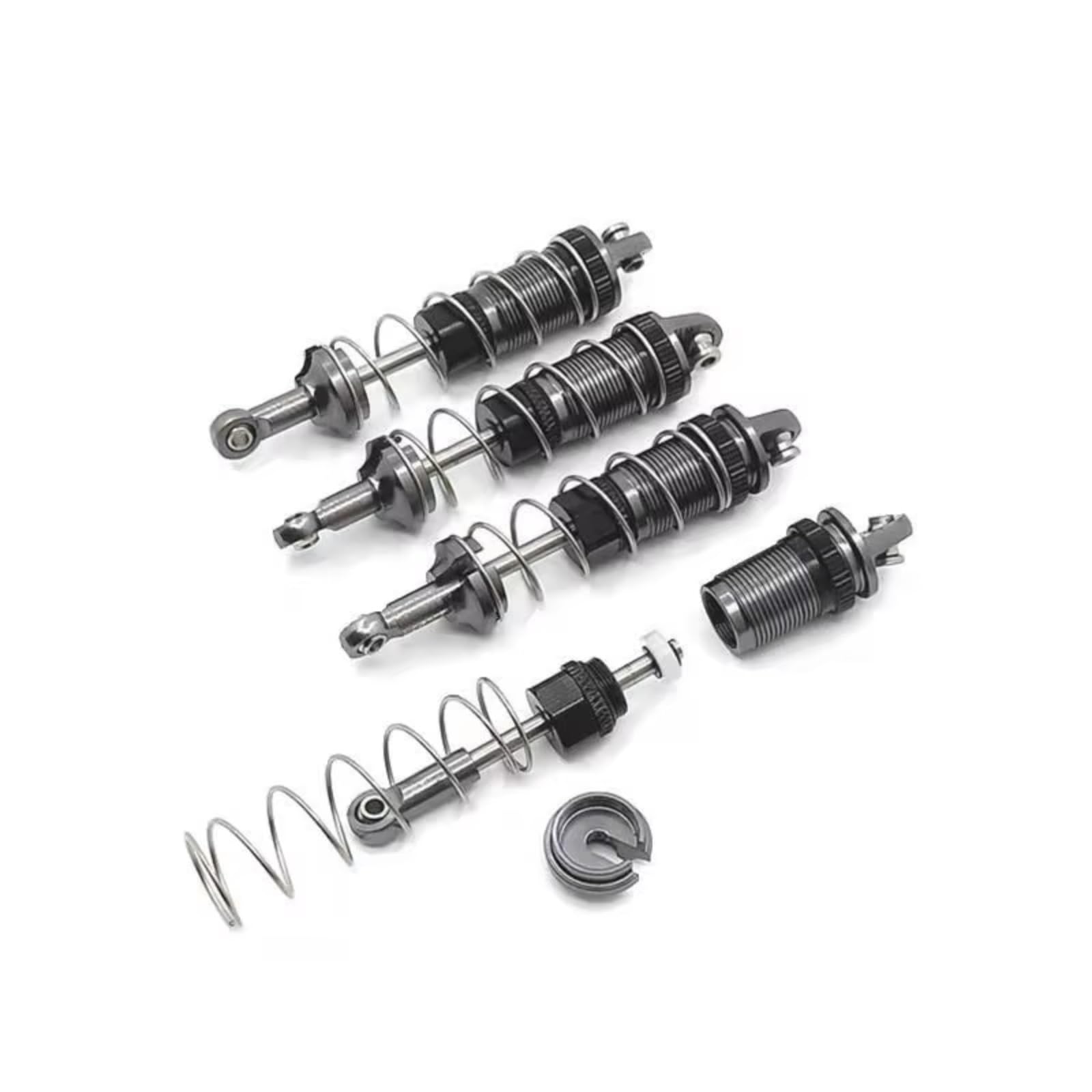 Compatibile Con MN Per MN128 1/12 G500 RC Auto Aggiornamento Ricambi Accessori Parti 4 Pezzi Tutti In Metallo Riempiti D'olio Ammortizzatore