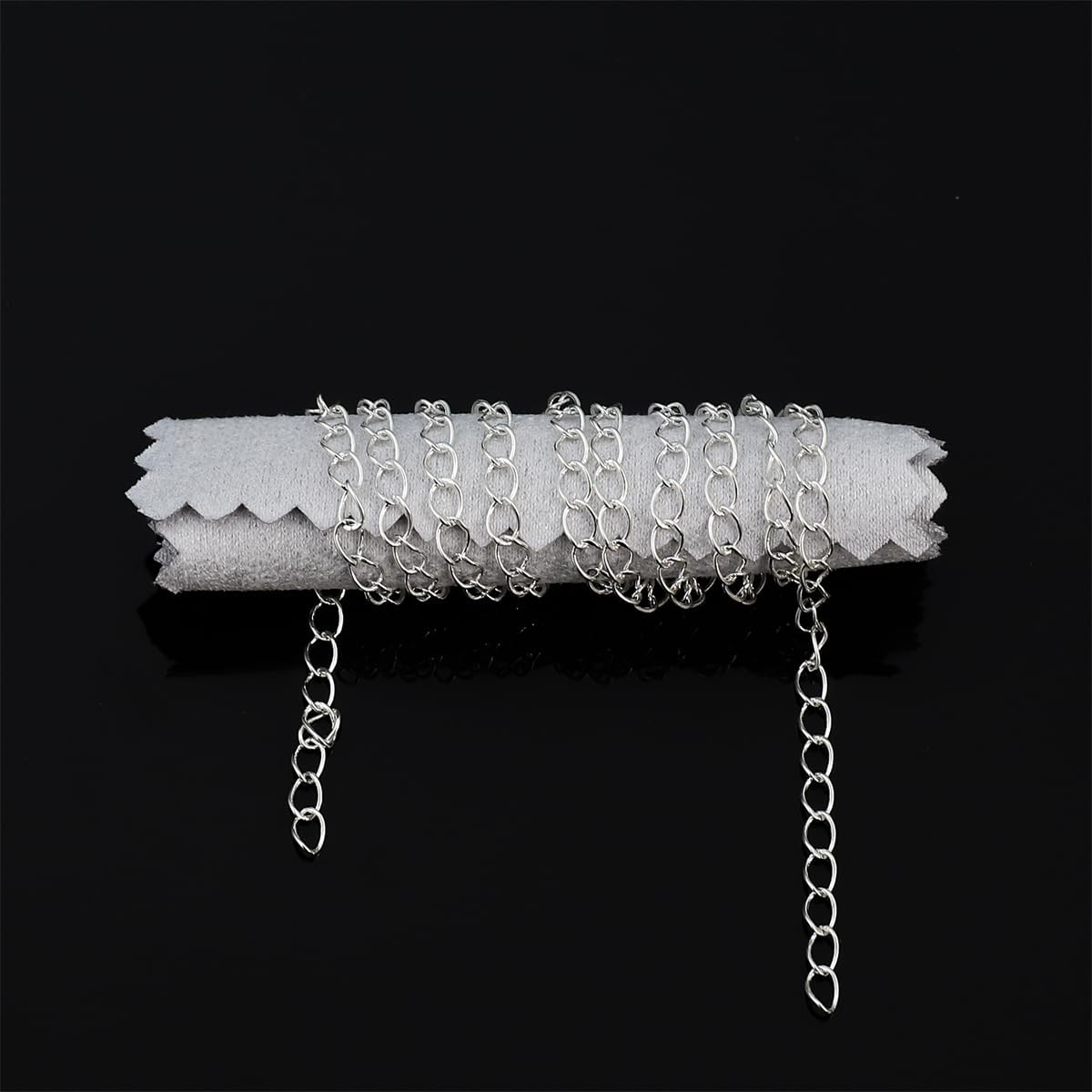 BEADIA 925 Sterling Silver Chain 4.0x2.6x3.8mm for Jewelry Making Findings 19.6inches/pcs - Image 5