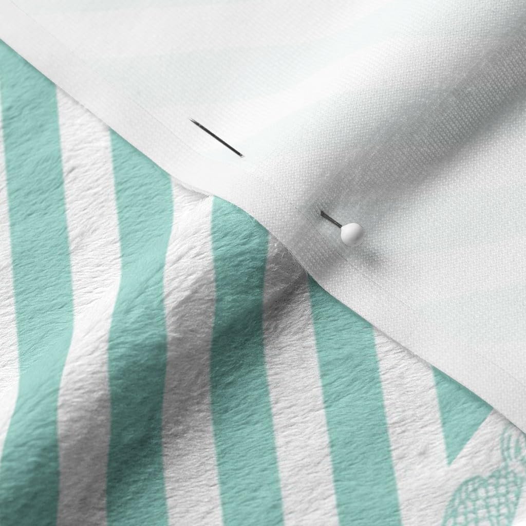 Spoonflower Fabric - Nautical Cheater Printed on Minky Fabric by The Yard - Sewing Baby Blankets Quilt Backing Plush