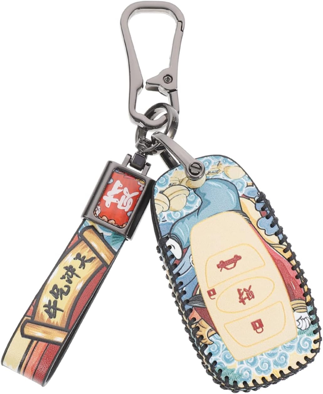 IMIKEYA Key Fob Cover Case Durable Retro Style Car Key Holder for Vehicles Essential Car Accessories Key Chain Protection for Auto Keys