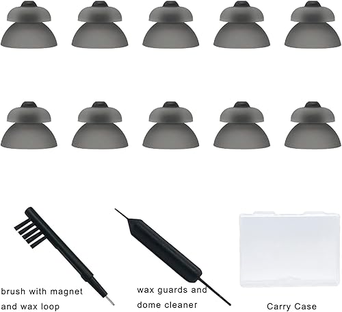 Miniatura 11 de Smokey Power Domes - Puntas para oídos cerradas 4.0 para audífonos Phonak Marvel con herramientas de limpieza, limpiador de cepillos y estuche