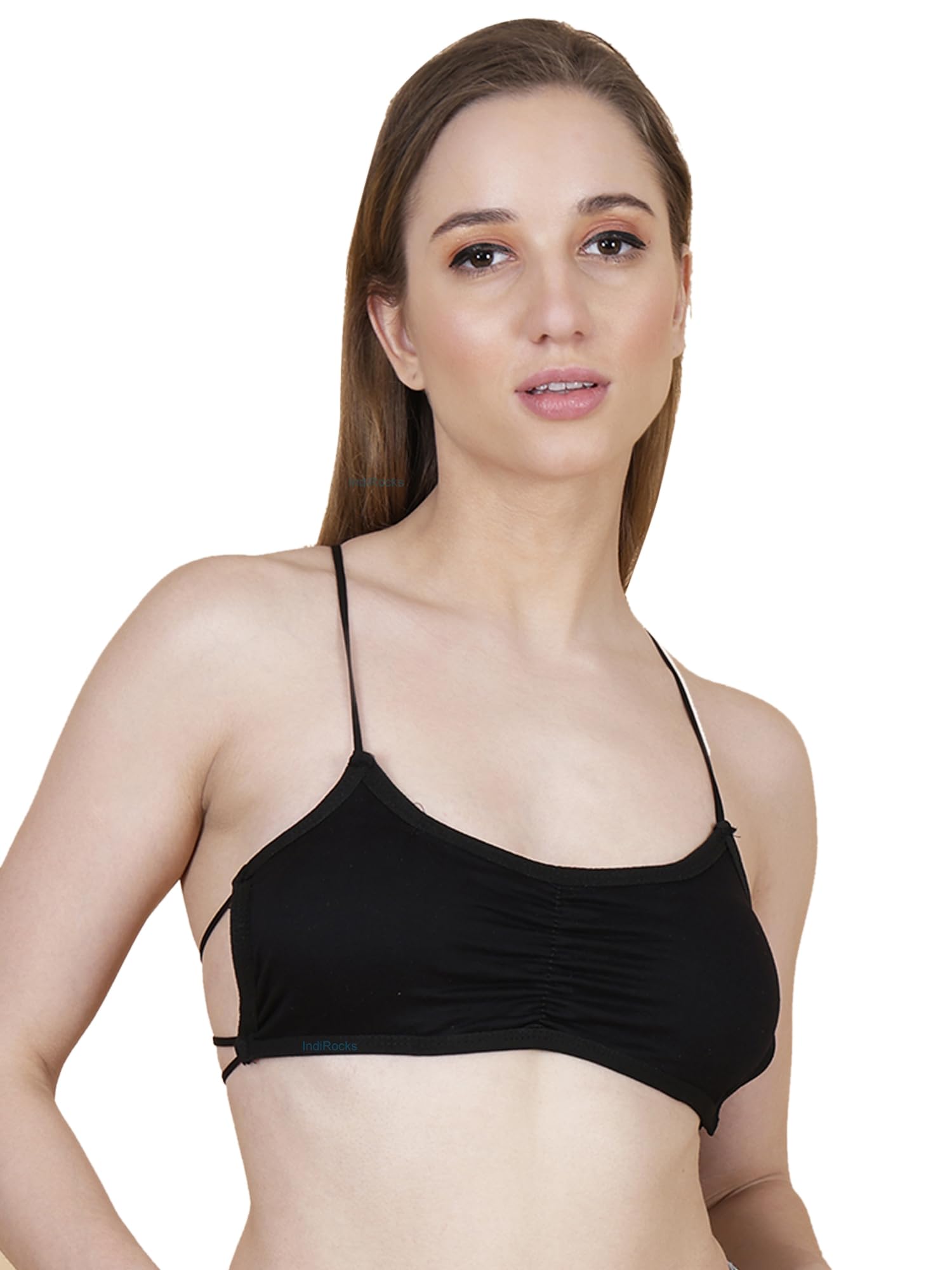Womens Open Back Sports Bra Backless Workout Padded Sports Bras Strappy Low Impact Fitness Gym Yoga Crop Tank Top-image-7