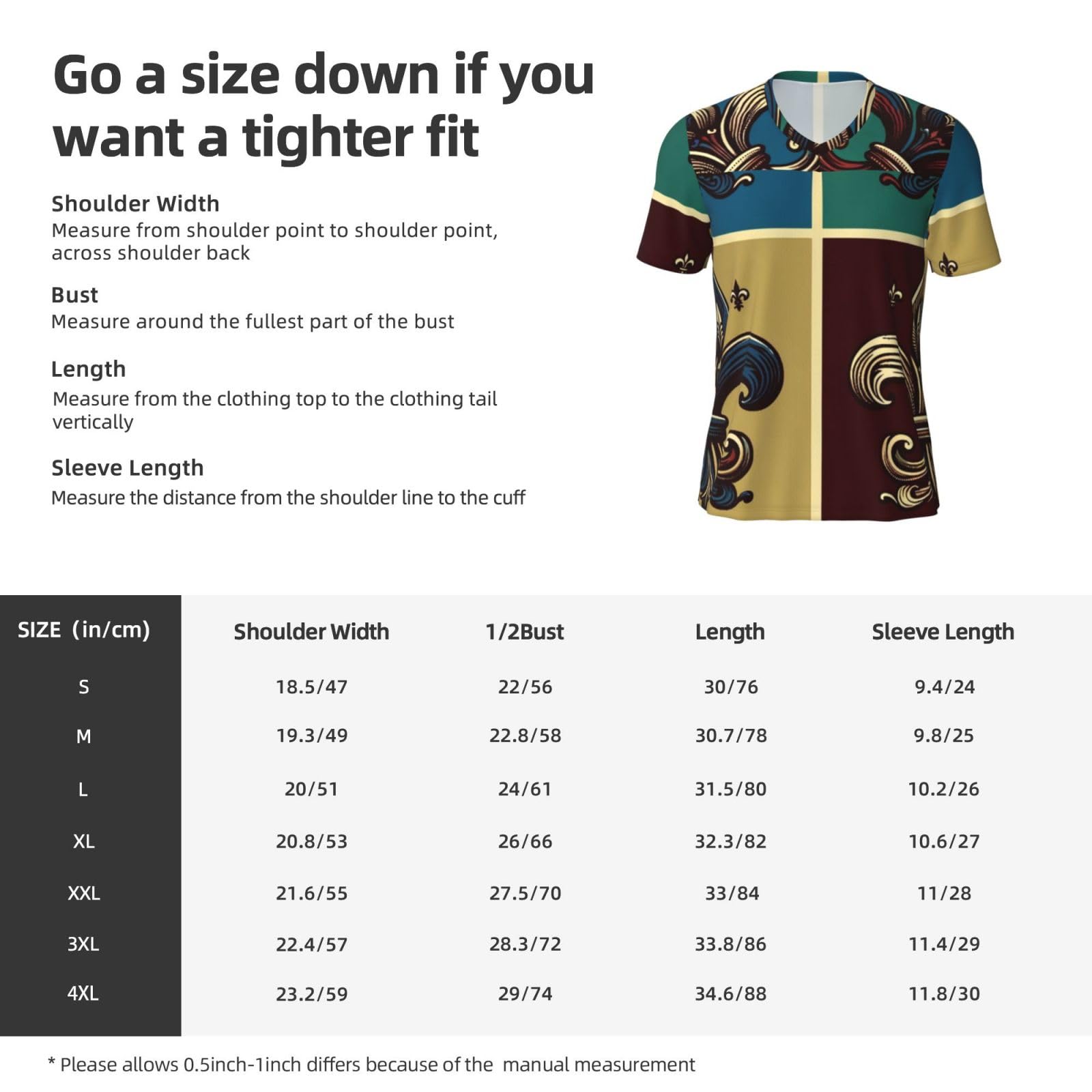 Stylish Athletic Sports Jersey Fleur-De-Lis Men's Rugby Jersey Medium Black