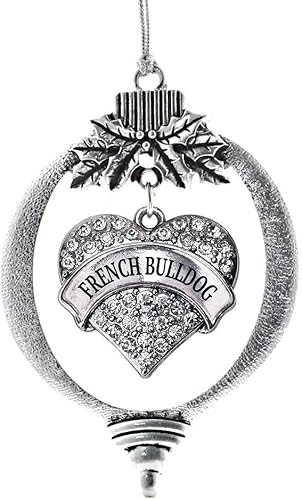 Miniatura 79 de Inspired Silver Adornos festivos de dije de corazón pave de plata con circonitas cúbicas