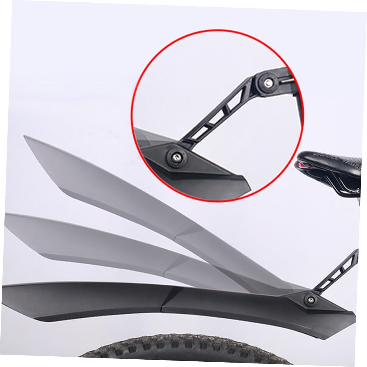 1Set Mudguard Replacement for Mountain Bikes Front and Rear Bicycle Mud Guards Lightweight Easy to Install Compatible with Bikes Durable Accessories