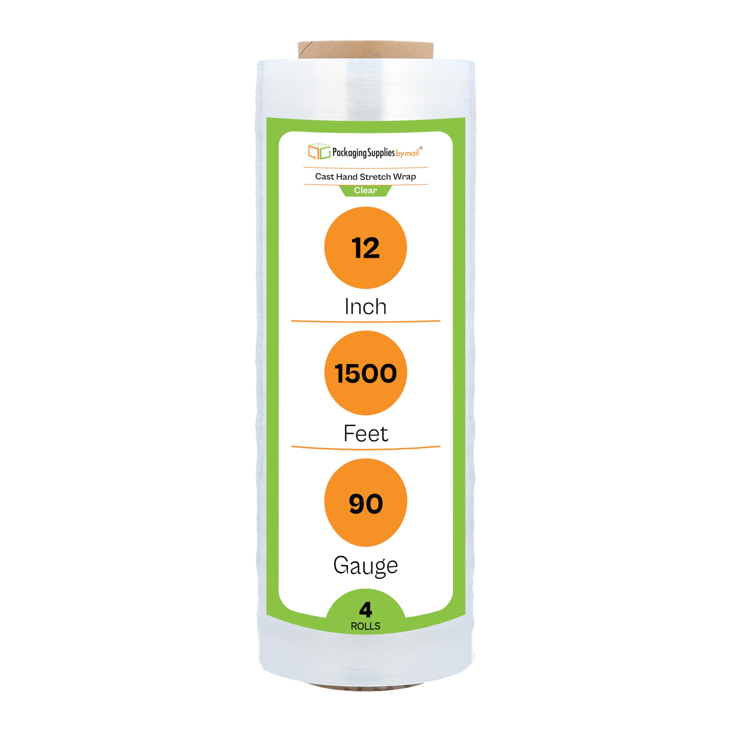Amazon.com : PSBM Stretch Wrap, 4 Rolls 12 Inch x 1500 Feet 90