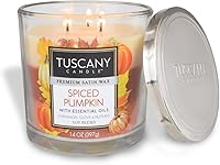 Vista 2 de Tuscany Candle Spiced Pumpkin: Cinnamon, Clove & Nutmeg Scented Candle, 14 oz