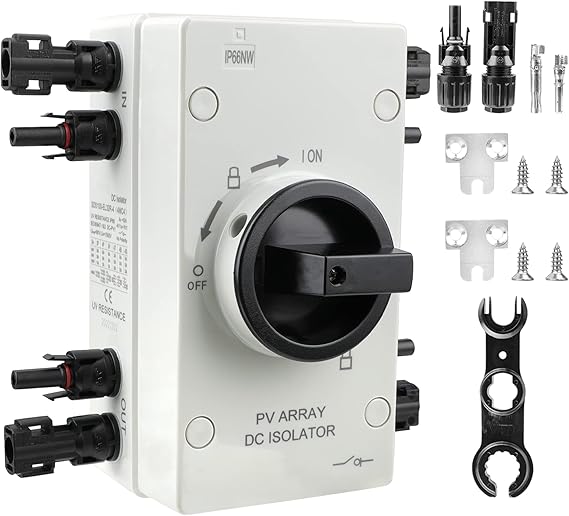 64A Solar Disconnect Switch, IP66 Solar Combiner Box with Solar Panel Disconnect