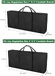 Cornhole Carrying Case, Professional Cornhole Boards Carrying Bag Regulation Size Cornhole Board Covers Black