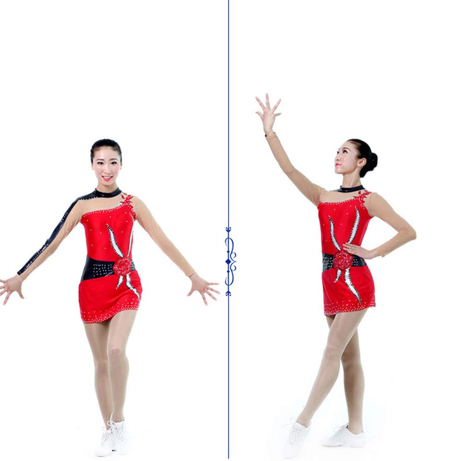 Body Da Ginnastica Ritmica Ad Alta Elasticità A Maniche Lunghe Ragazza Da Donna Abbigliamento Sportivo Traspirante Fatto A Mano