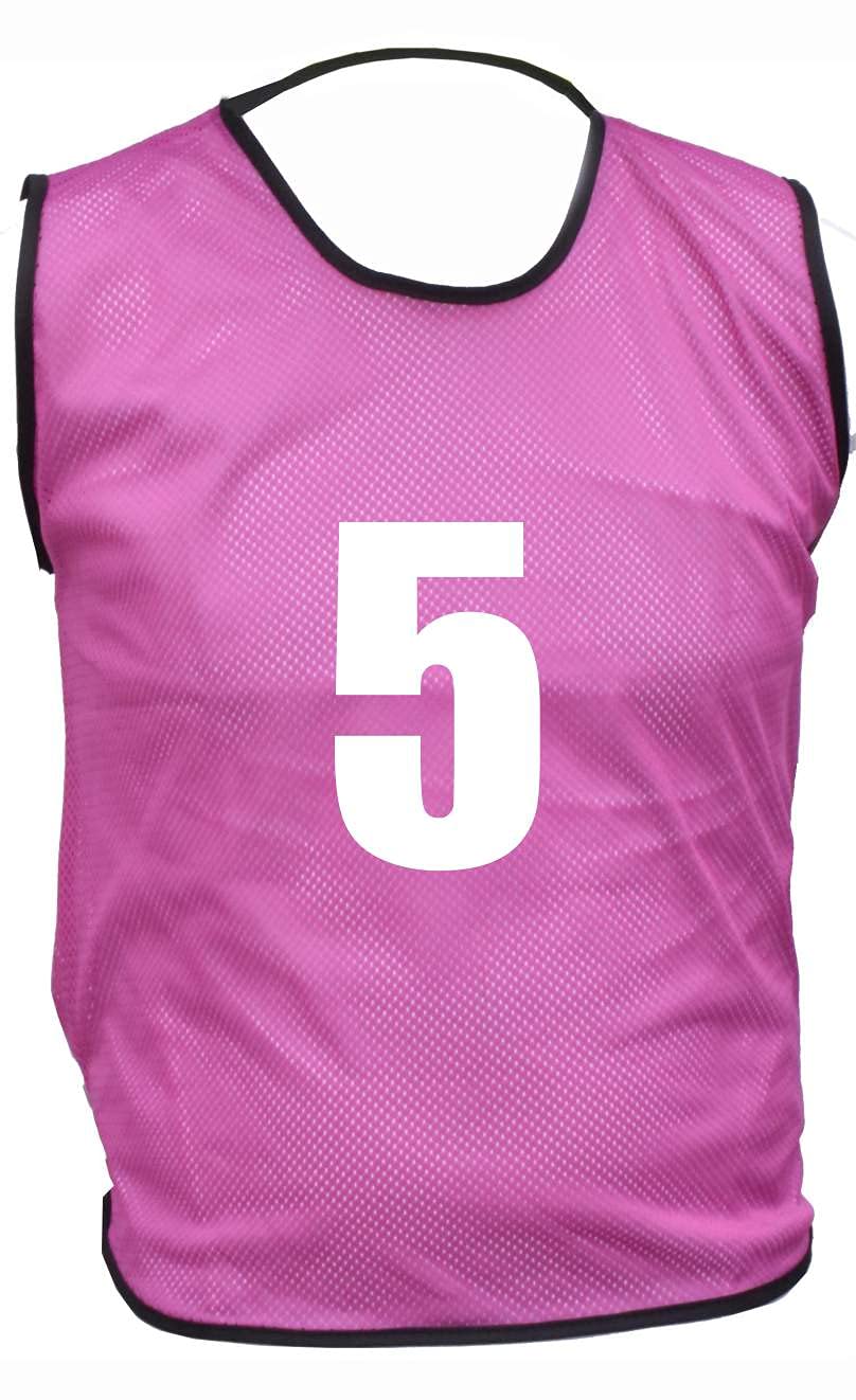 10 MESH BIBS FOOTBALL TRAINING SPORTS BIBS NUMBERED (2-11 OR number of your choice) Front/Back OR Front & Back (Purple (Back Only), Small Boys (U 8's))