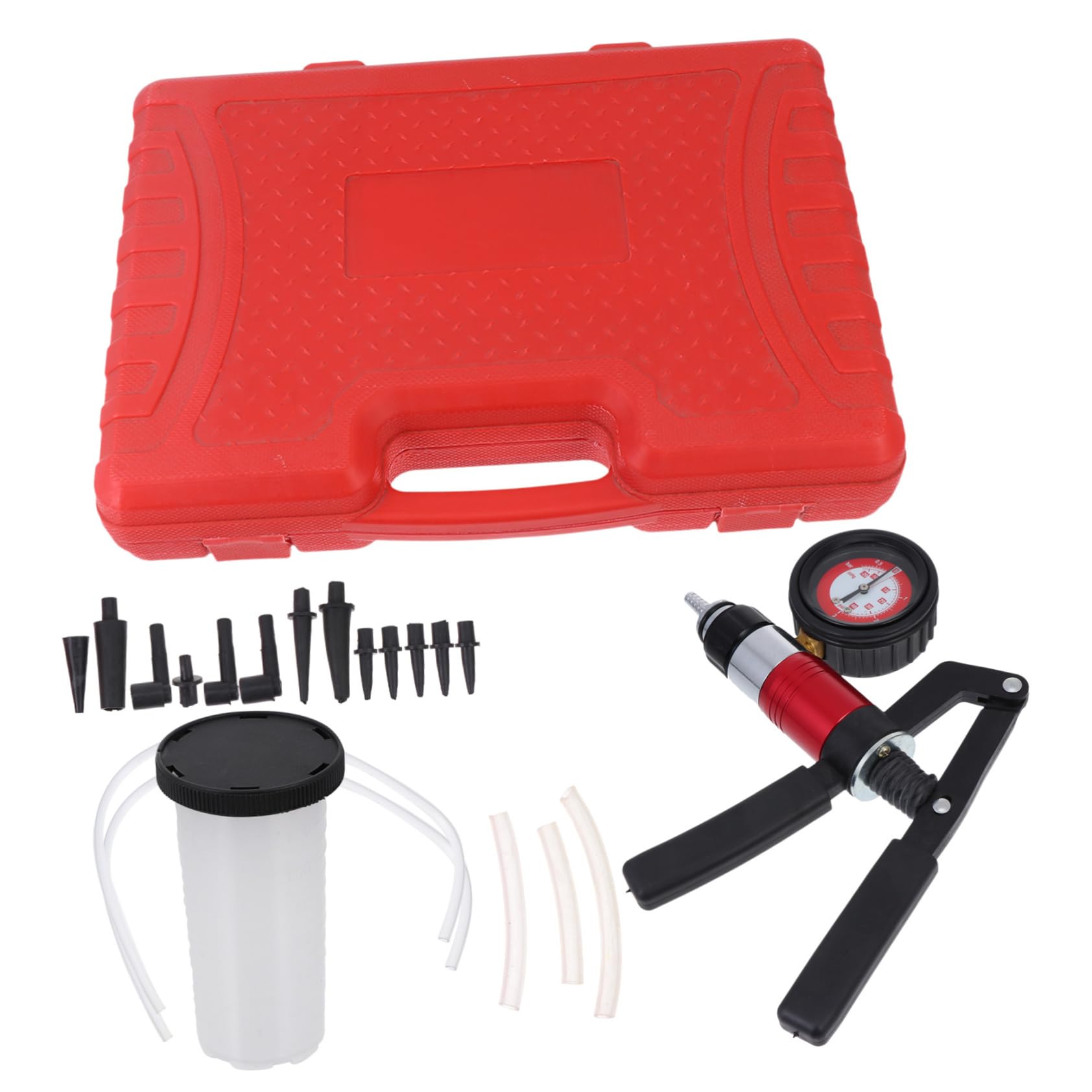 TOPBATHY Bomba de Líquido de Frenos Manual para Coche Purgador de Líquido de Frenos Comprobador de Presión de Vacío Herramienta para Purgar el Sistema de Taller
