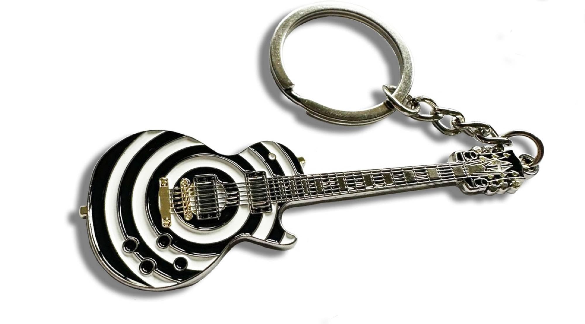 Gifticuffs Zakk Wylde replica bullseye guitar keyring