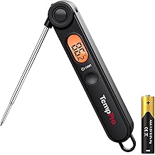 TempPro Digital Meat Thermometer with Temperature Indicator, Instant Read Food Thermometer with Pop-up Meat Probe and Backlight for Oil Deep Fry Smoker BBQ Grill Kitchen Candy (Previously ThermoPro)