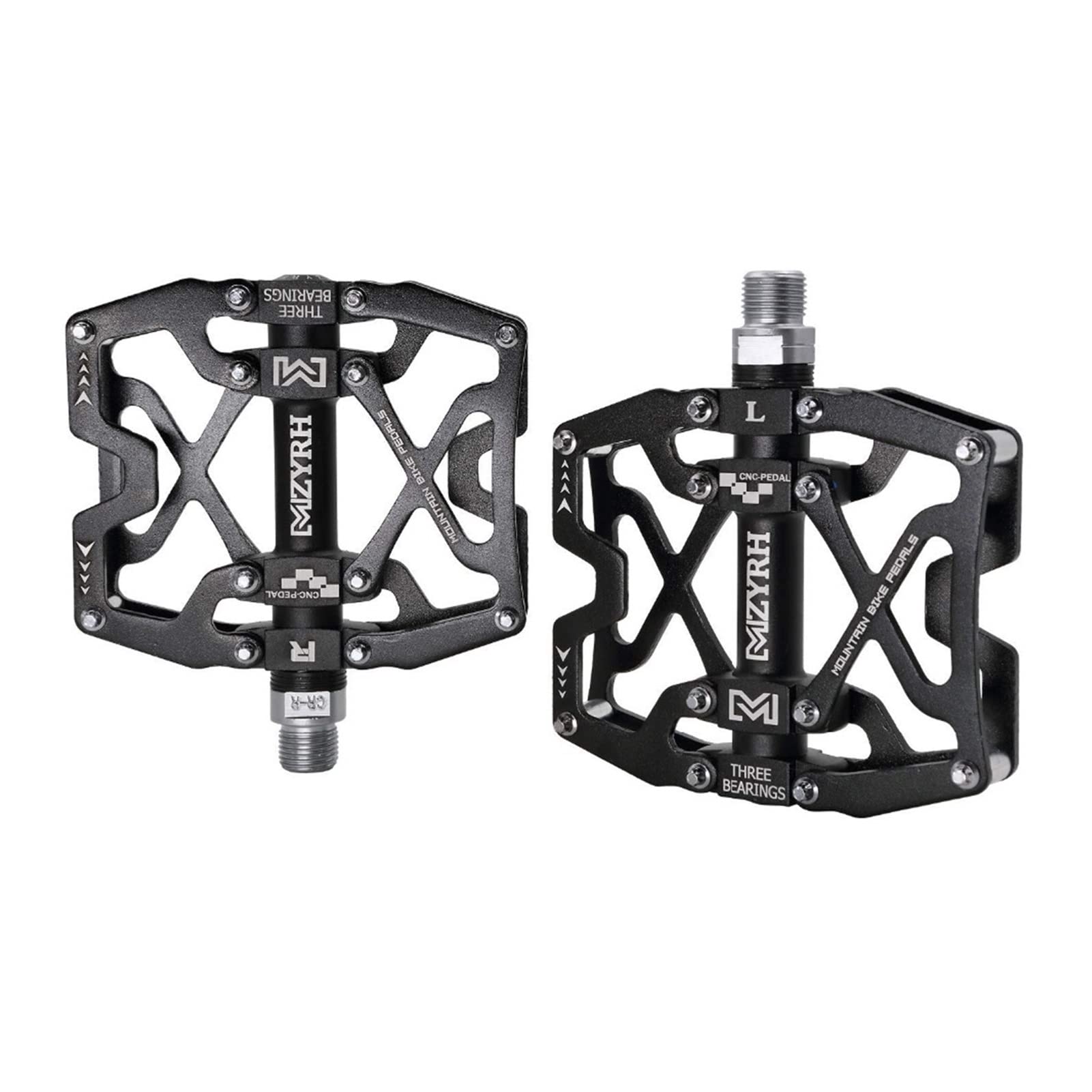 Fahrradpedale, Fahrradpedale, Mountainbike, MTB, breite Pedale, 9/16 Zoll, versiegelt, 3 Kugellager, CNC-gefräst, geschmiert, versiegelte Lager-Plattform-Pedale