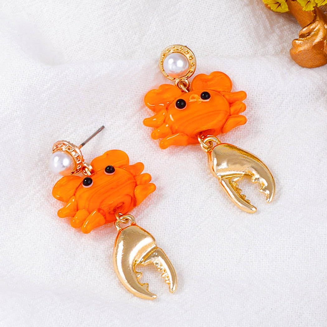 Sea Drop Earrings Funny Shell Star Fish Earrings Dangle Trendy Summer Beach Earring Cute Ocean Animal Earring Jewelry for Women - Image 3