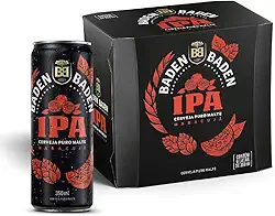Baden Baden Cerveja IPA, Pack 6 Unidades Lata 350ml