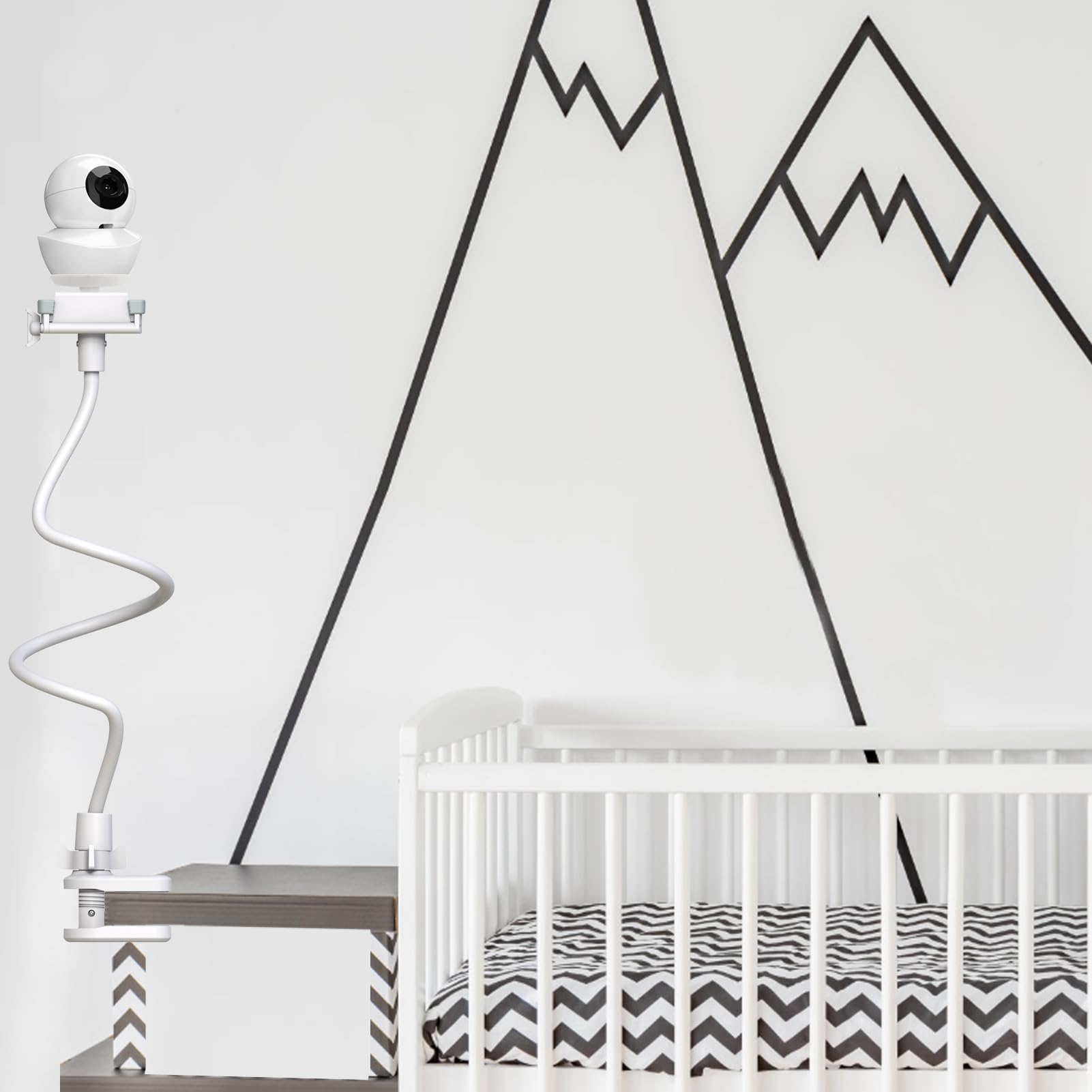 Uchwyt na telefon komórkowy do niani, uchwyt na kamerę dla niemowląt, uchwyt na telefon komórkowy, kompatybilny z Babysense