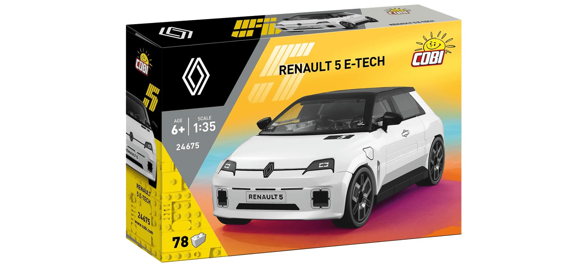COBI Modellbausatz Auto Renault 5 E-Tech Weiß, 1:35 Vorbestellung
