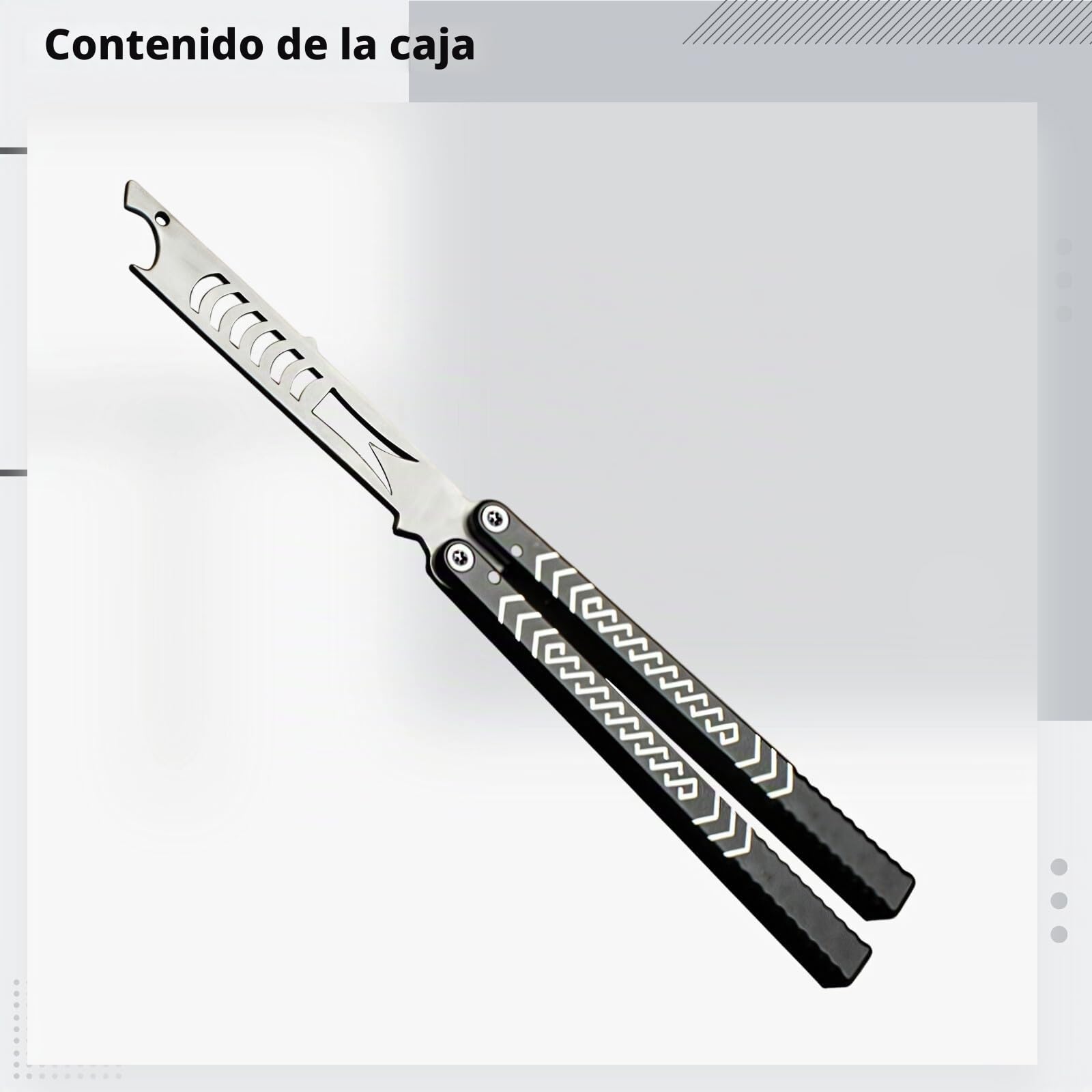 Balisong - Cuchillo de mariposa profesional, afilado de 9.8 pulgadas, práctica de volteo y manualidades, acción de giro suave de 180°, diseño pivotante único