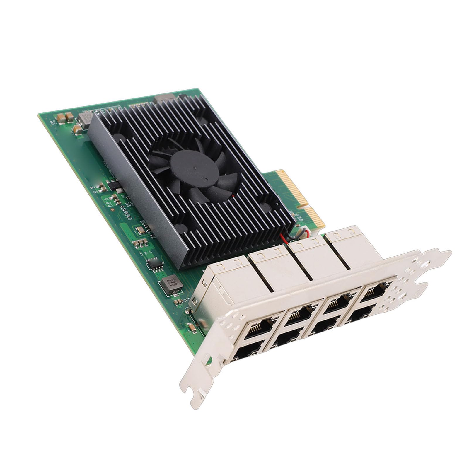 Zunate Karta Adaptera Sieci Ethernet Efektywne Odprowadzanie Ciepła 8 Portów Gigabit PCI Express dla Serwerów Urządzenia do Gier Stacje Robocze