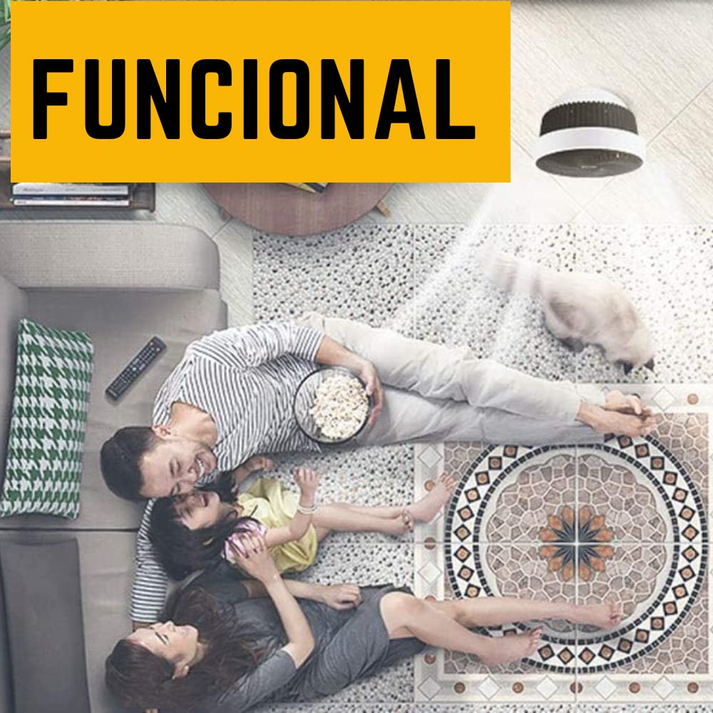 Ventilador de Mesa Portatil Silencioso Potente con Mando a Distancia Oscilacion Automatica y Temporizador 35w 3 Velocidades para Escritorio Oficina Cocina de Sobremesa Smart Confort Power Fan