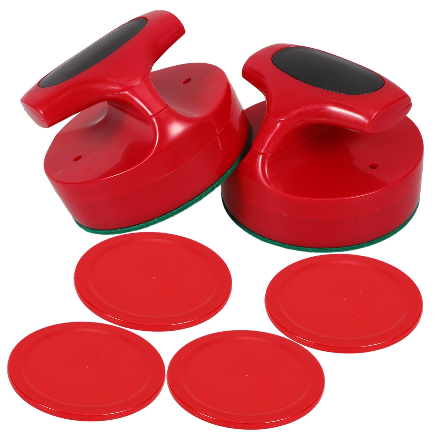 4 Ensembles Accessoires de Jeu de Société Hockey sur Table Patins et Rouges pour Plaisir Famille