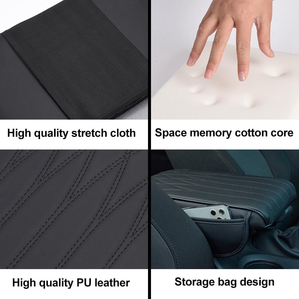 Coussin Accoudoir Voiture Pour VW Touran 2011-2017 - Protection Antidérapante, Anti-rayures, Confort Coudes