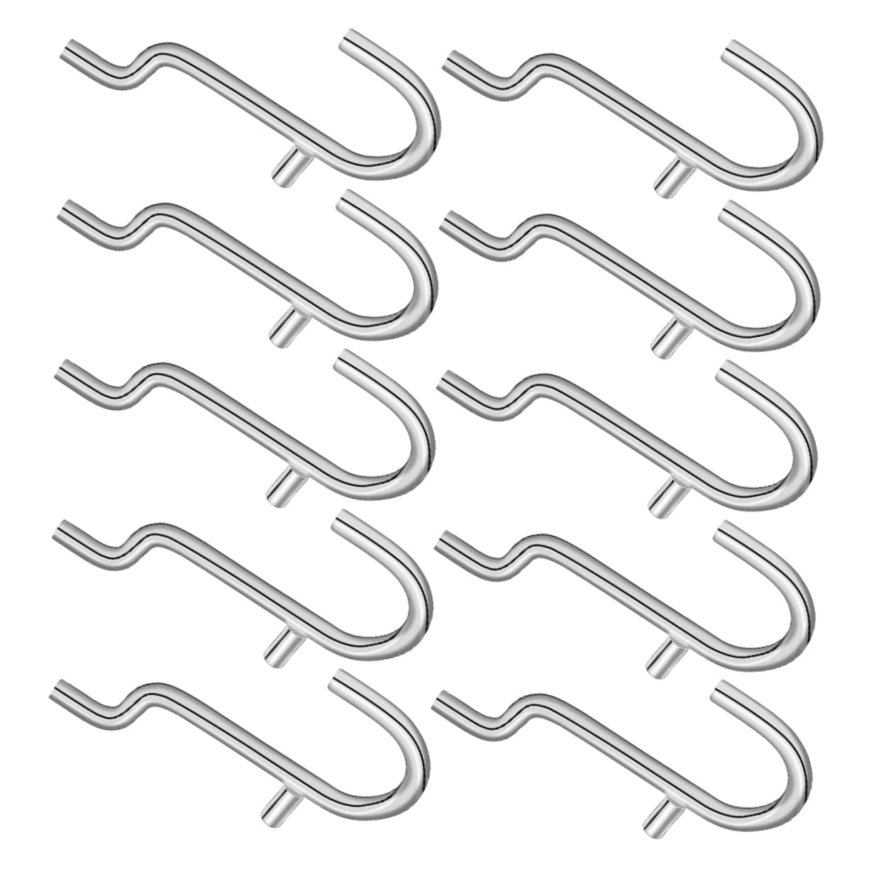 DOITOOL Pegboard Shelf Hooks 10 Pack Large Size Metal Hooks for Tool Hanging Garage Kitchen Organization
