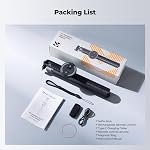 K&F CONCEPT TF08 72" Téléphone Tripod, 3-in-1 Couper & Magnetic Selfie Stick avec télécommande, support de trépied de téléphone automatique, compatible avec iPhone 17-12 Series Osmo Pocket 4/3 Insta360 X5 Luna Ultra | Support de trépied de téléphone automatique, compatible avec iPhone 17-12