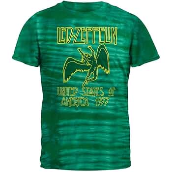 Amazon.com: Led Zeppelin - Mens 1977 Tie-dye T-shirt