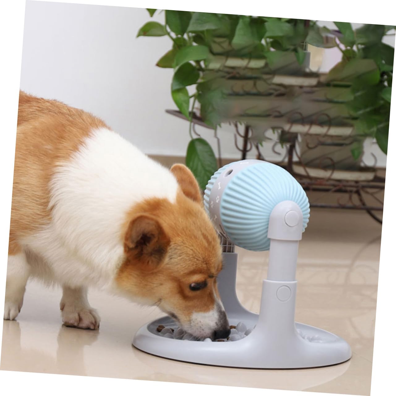 Toyvian Distributore Di Cibo Lento Altezza Regolabile Distributore Di Snack Per Cani e Gatti Antiscivolo e Facile Da Pulire