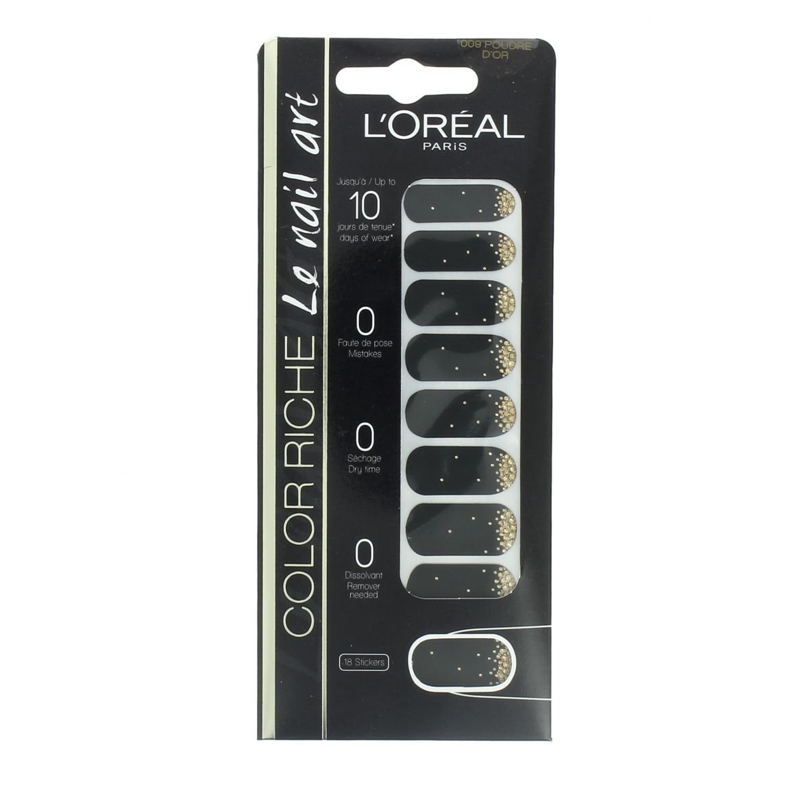 L'oreal Stickers Color Riche Le Nail Art - 009 Poudre D'or