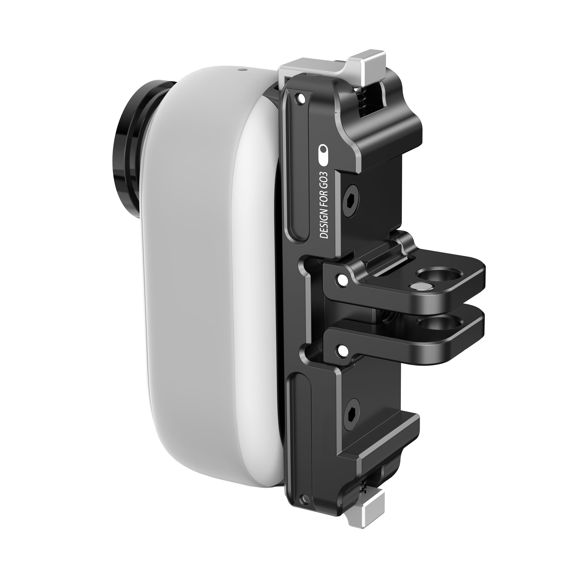 PULUZ Supporto a sgancio rapido per Insta360 GO 3S, supporto di espansione Insta 360 GO3 Supporto magnetico per fotocamera Base pieghevole e adattatore filettato da 1/4 staffa fissa