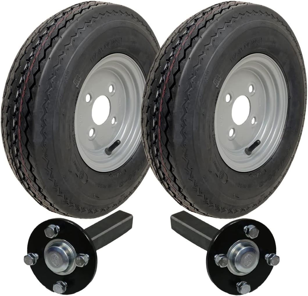 ATV trailer kit Quad trailer Wanda wheels + Steel Press hub / stub